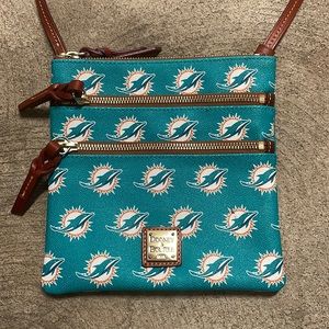 Miami Dolphins Dooney & Burke (1975) Crossbody Purse